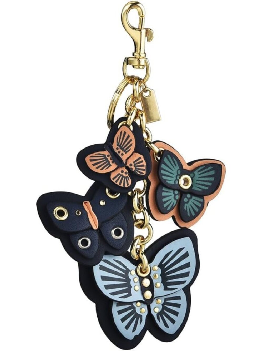 Stylish Leather Butterfly Bag Charm | Cute Purse Keychain for Handbags